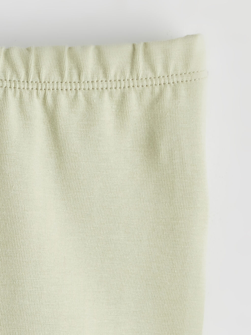 Yeşil Beli Lastikli Kız Bebek Şort Tayt-2