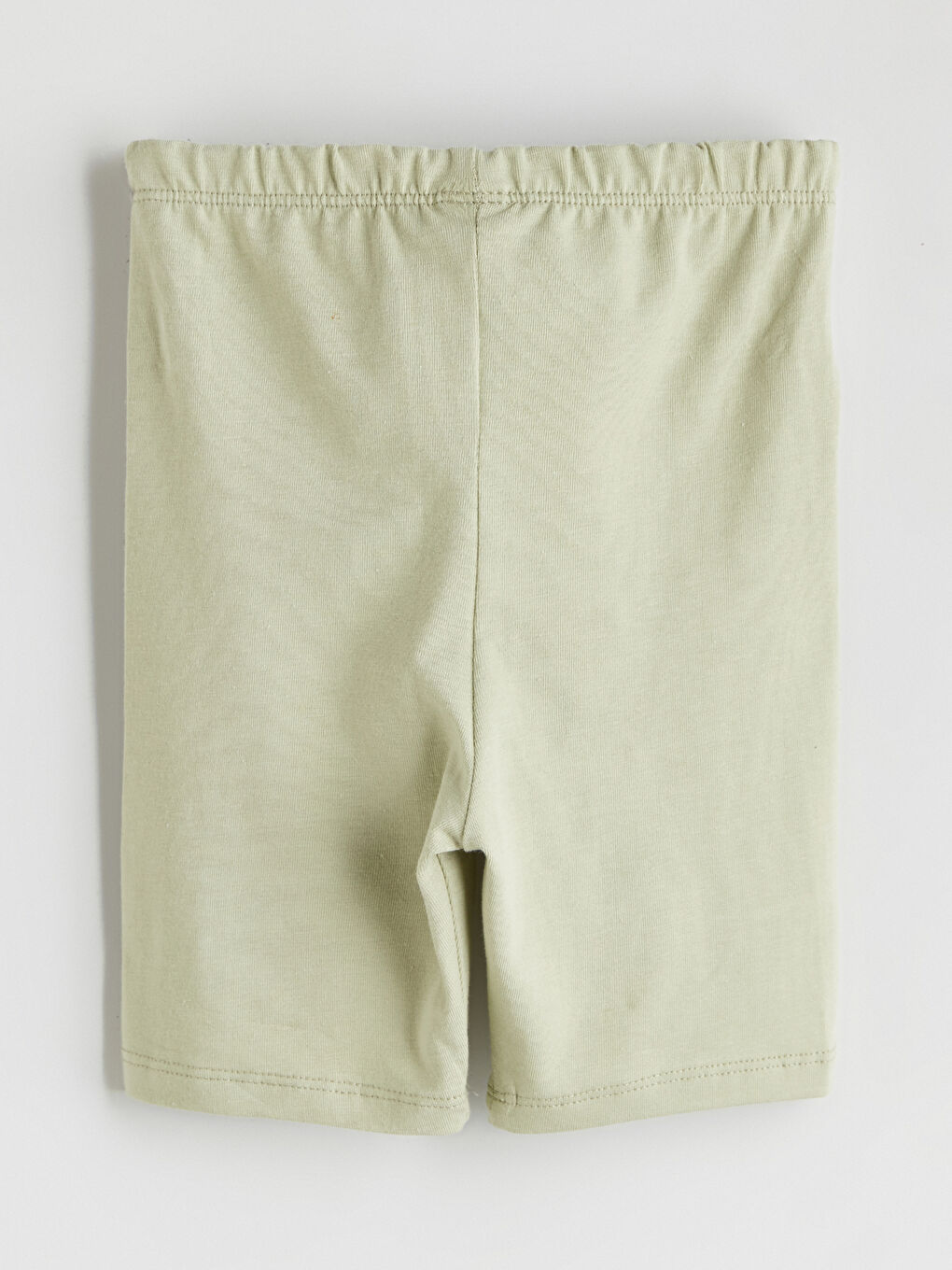 Yeşil Beli Lastikli Kız Bebek Şort Tayt-4