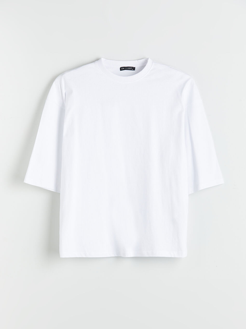 LCW Modest Crew Neck Oversize Women's T-Shirt -W58125Z8-Q6K