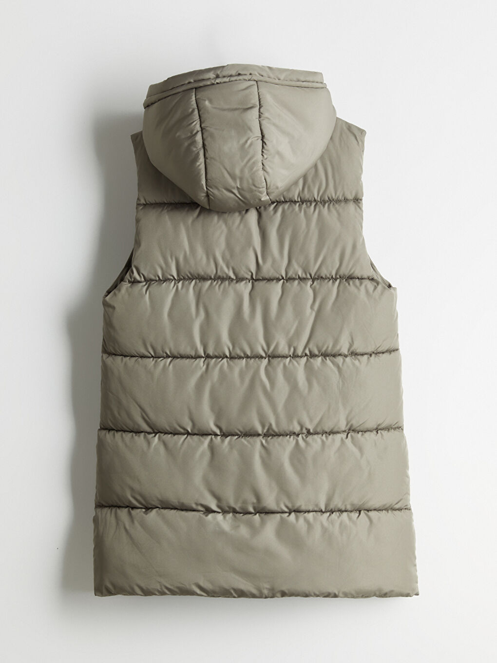 Haki Kapüşonlu Kadın Şişme Yelek-7