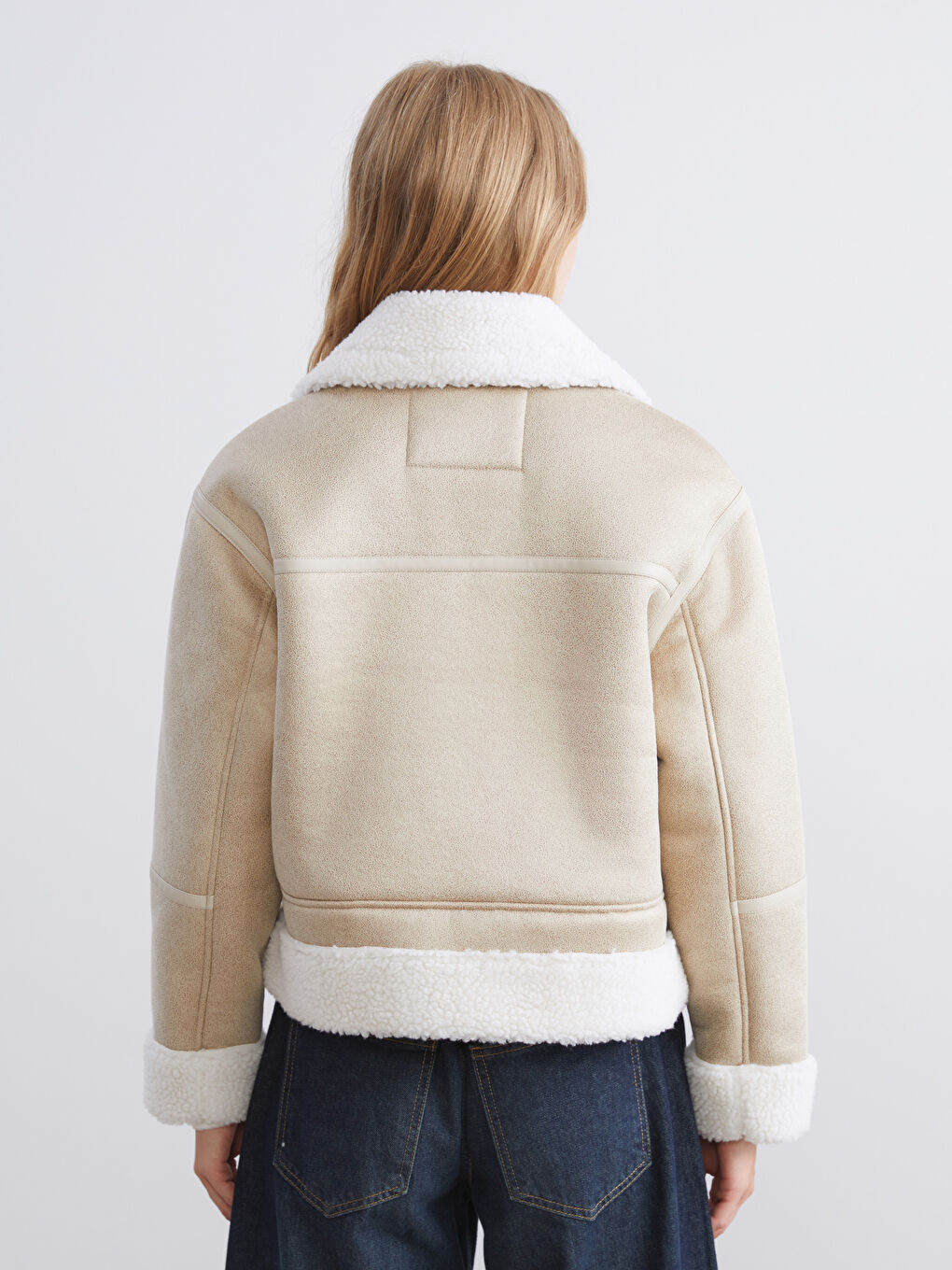 Shirt Collar Long Sleeve Women's Suede Coats-4