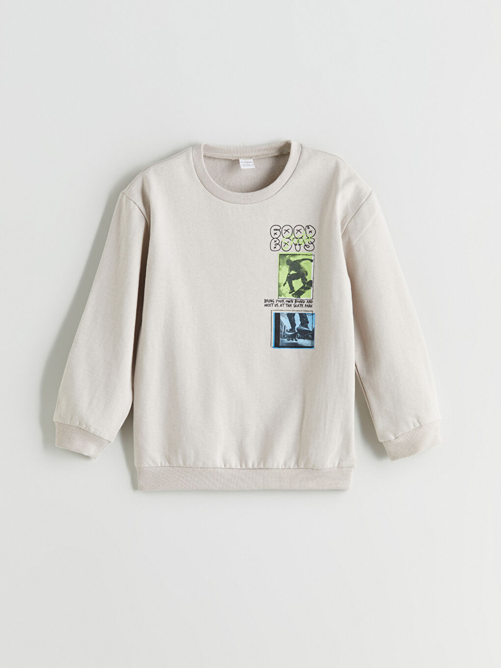 Printed Boys' Thick Sweatshirt-1