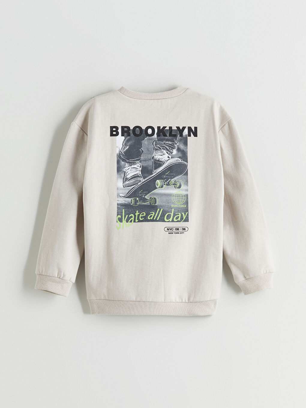 Printed Boys' Thick Sweatshirt-3