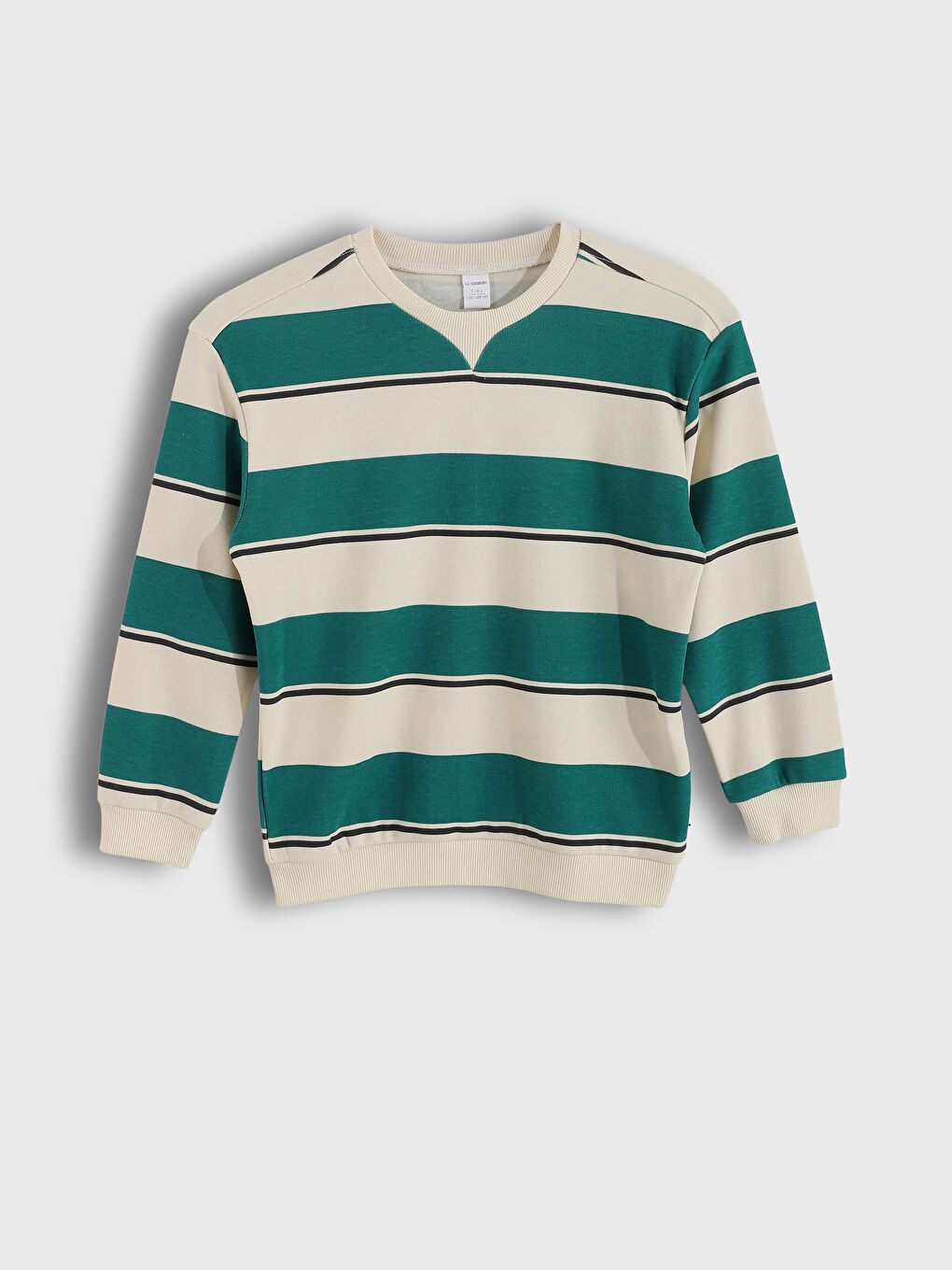 Crew Neck Striped Boys' Sweatshirt
