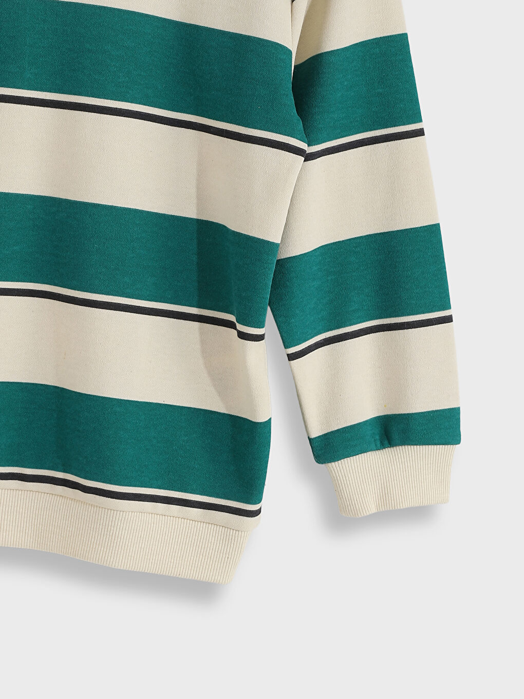 Crew Neck Striped Boys' Sweatshirt-2