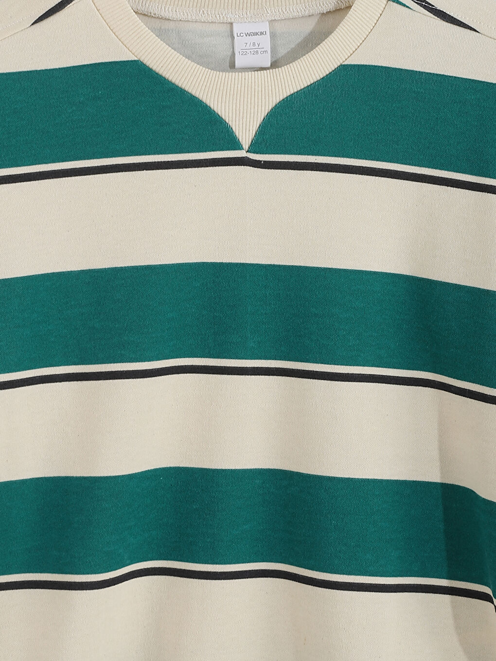 Crew Neck Striped Boys' Sweatshirt-3