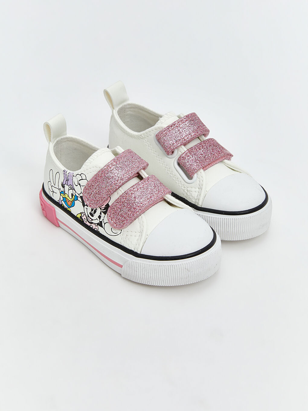 LCW STEPS Minnie Mouse Printed Velcro Closure Baby Girl Sneakers -W58159Z1-Q6K