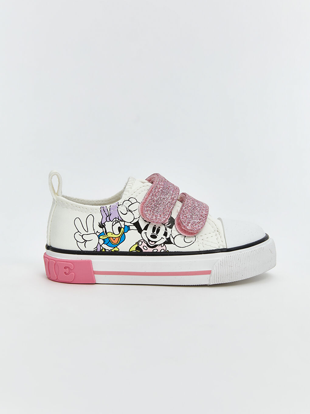 LCW STEPS Minnie Mouse Printed Velcro Closure Baby Girl Sneakers -W58159Z1-Q6K