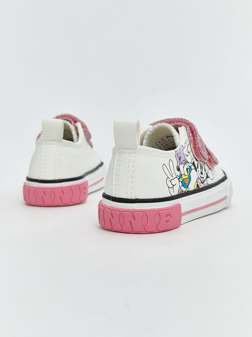 LCW STEPS Minnie Mouse Printed Velcro Closure Baby Girl Sneakers -W58159Z1-Q6K
