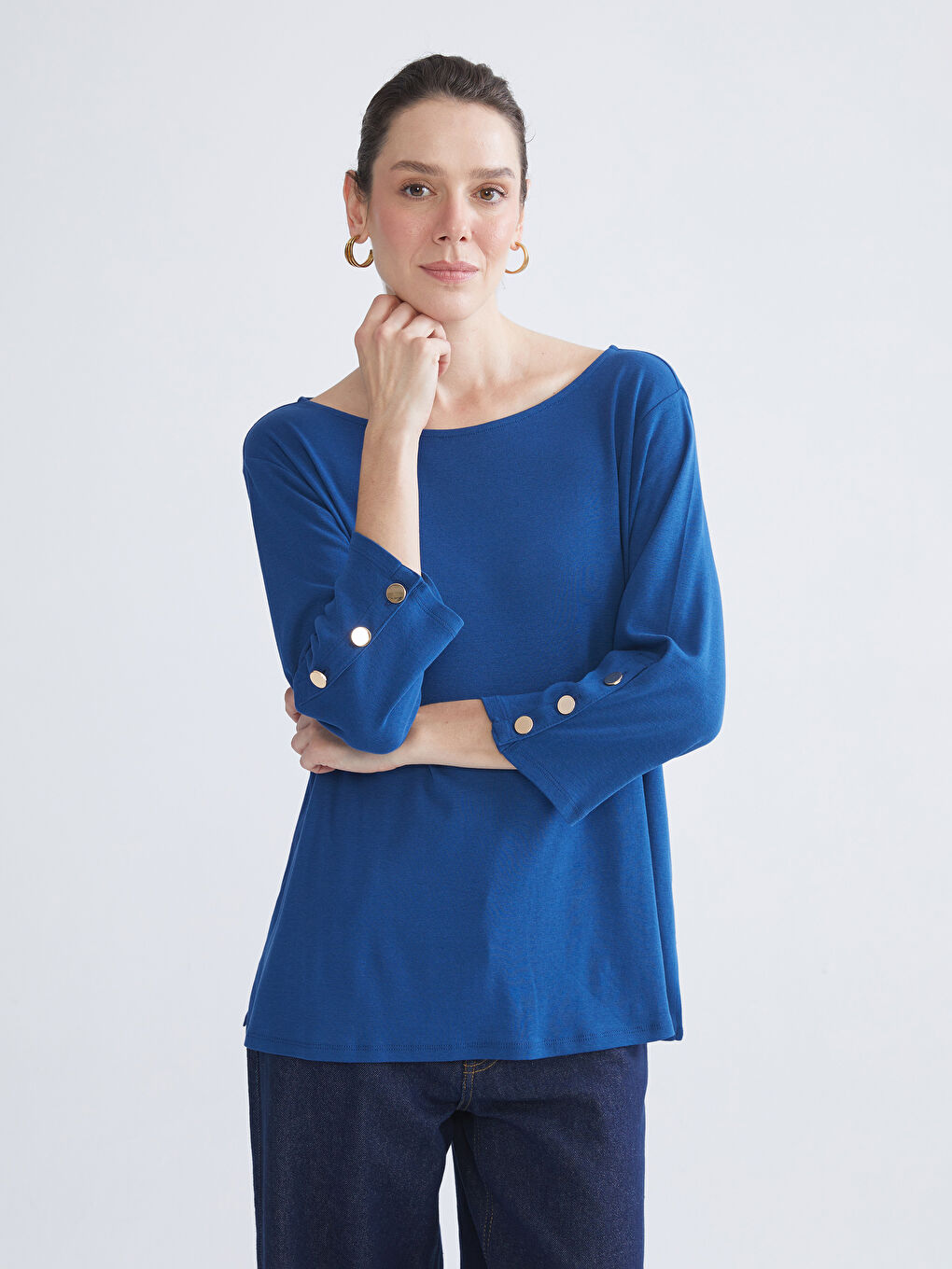 LCW Grace Bluza sa okruglim izrezom -W58164Z8-JQ6