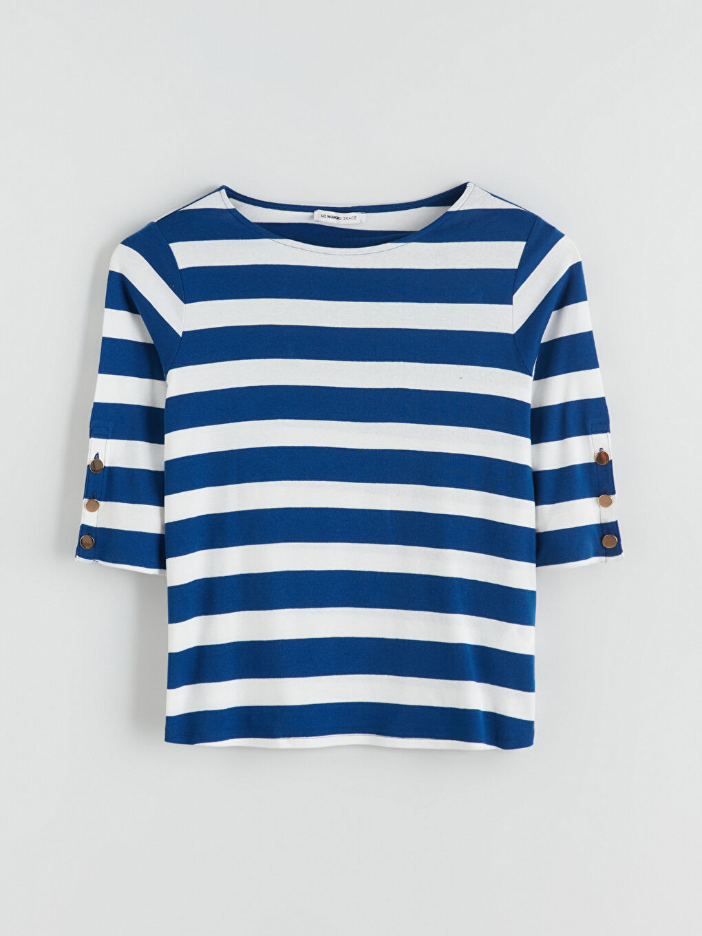 LCW Grace Bluza sa okruglim izrezom i prugama -W58165Z8-LGS