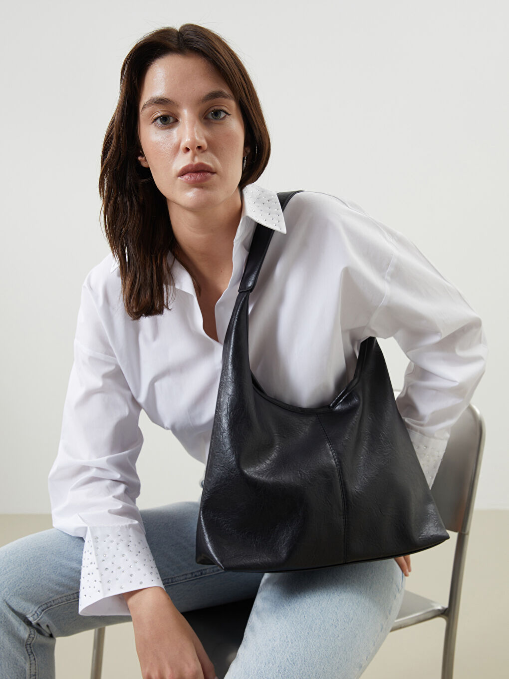 LCW ACCESSORIES Faux Leather Women’s Shoulder Bag -W58179Z8-RQL