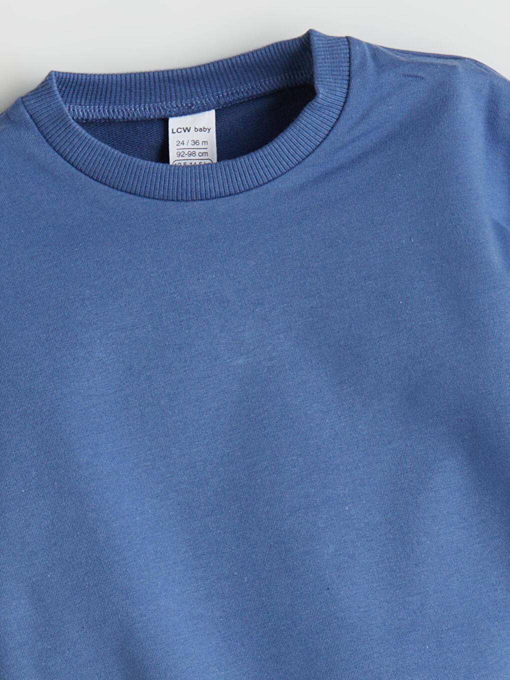 Mavi Bisiklet Yaka Erkek Bebek Sweatshirt-2