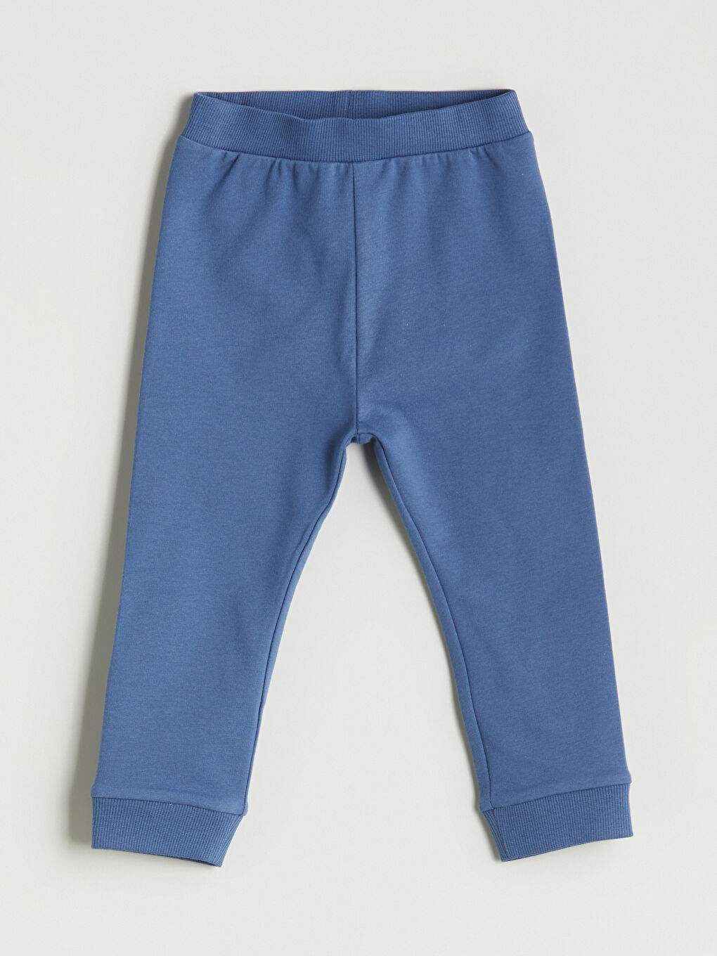 Mavi Beli Lastikli Erkek Bebek Jogger Eşofman Alt