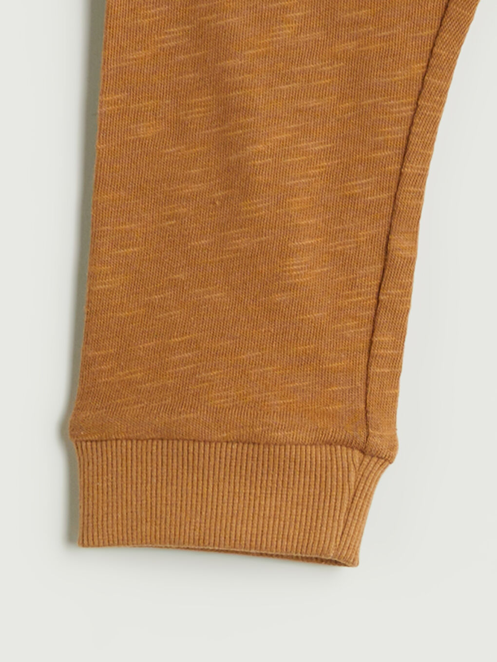Kahverengi Beli Lastikli Basic Erkek Bebek Jogger Eşofman Altı-1
