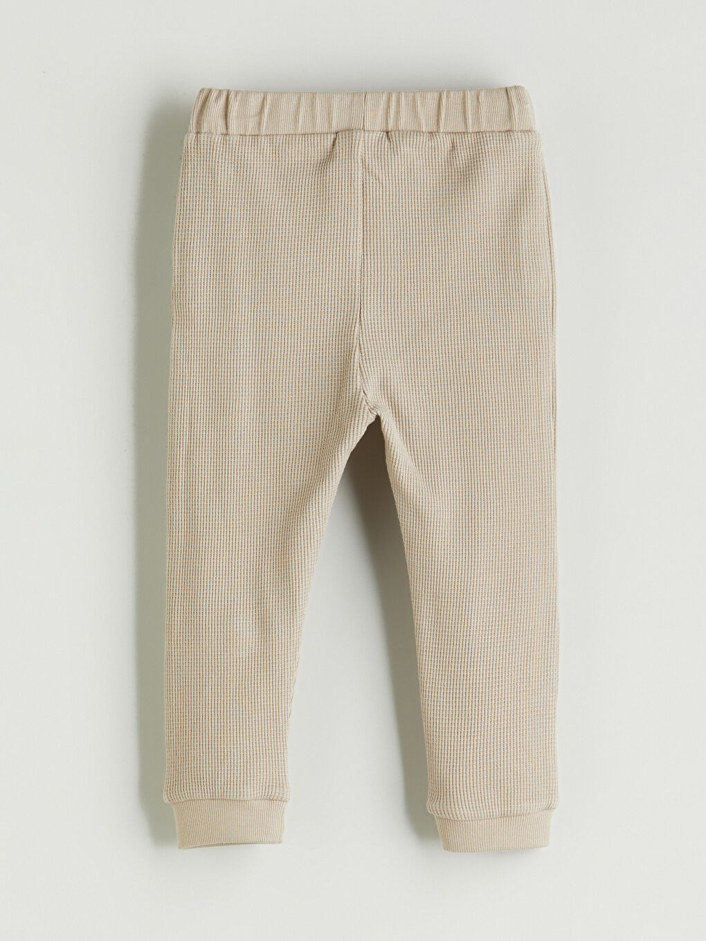 Bej Beli Lastikli Erkek Bebek Eşofman Altı-1