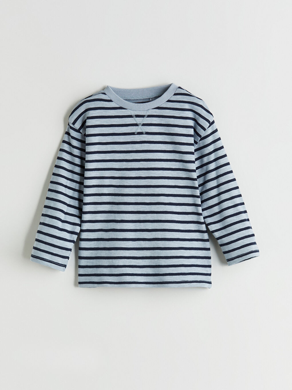 Mavi Bisiklet Yaka Erkek Bebek Tişört