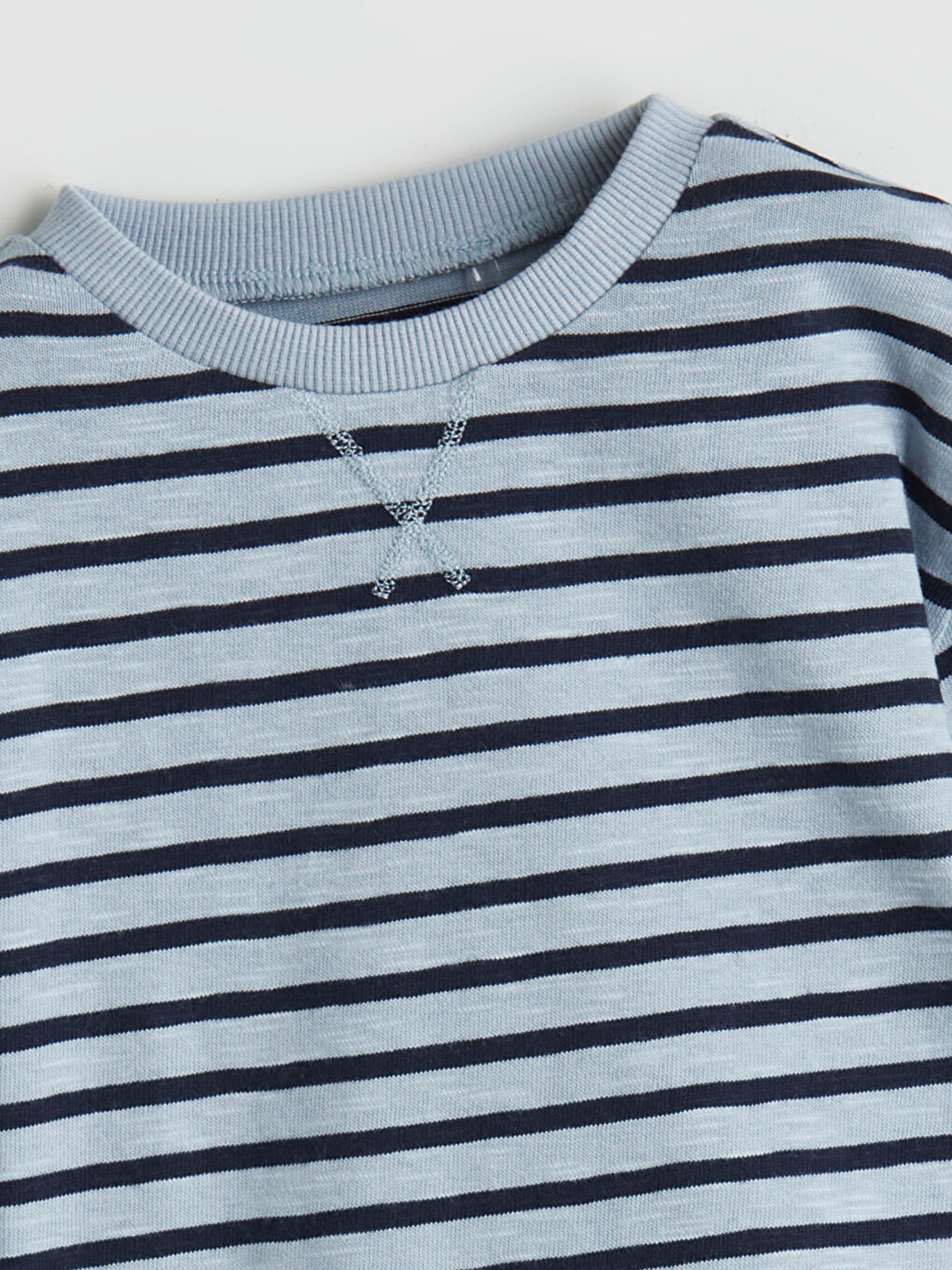 Mavi Bisiklet Yaka Erkek Bebek Tişört-1