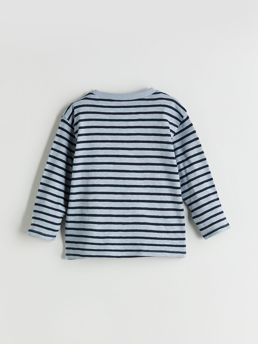 Mavi Bisiklet Yaka Erkek Bebek Tişört-2