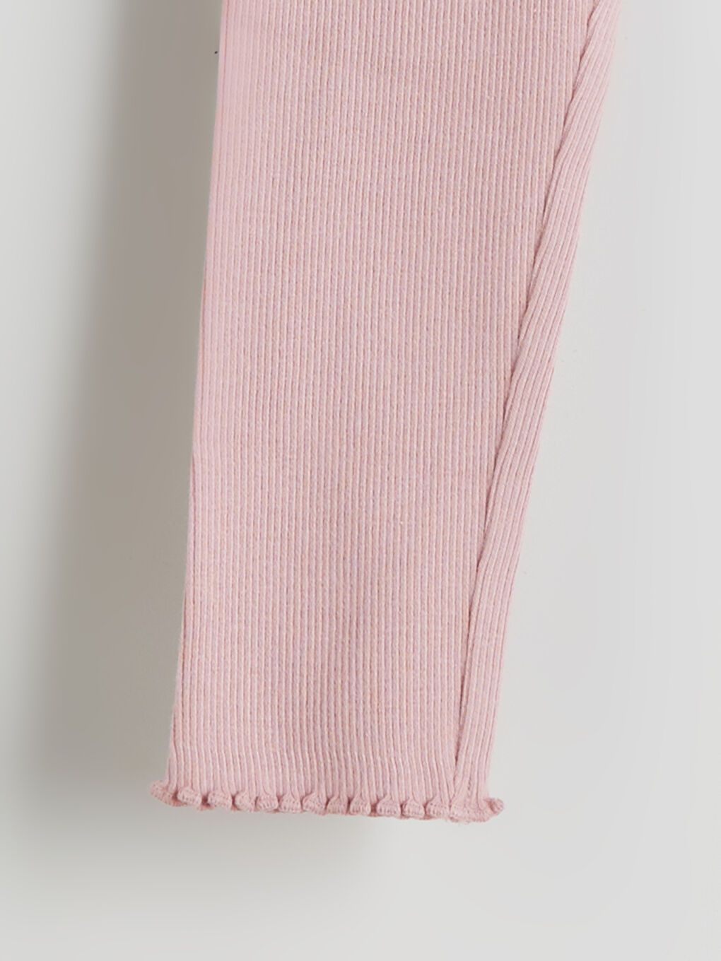 Pembe Beli Lastikli Kız Bebek Tayt-2