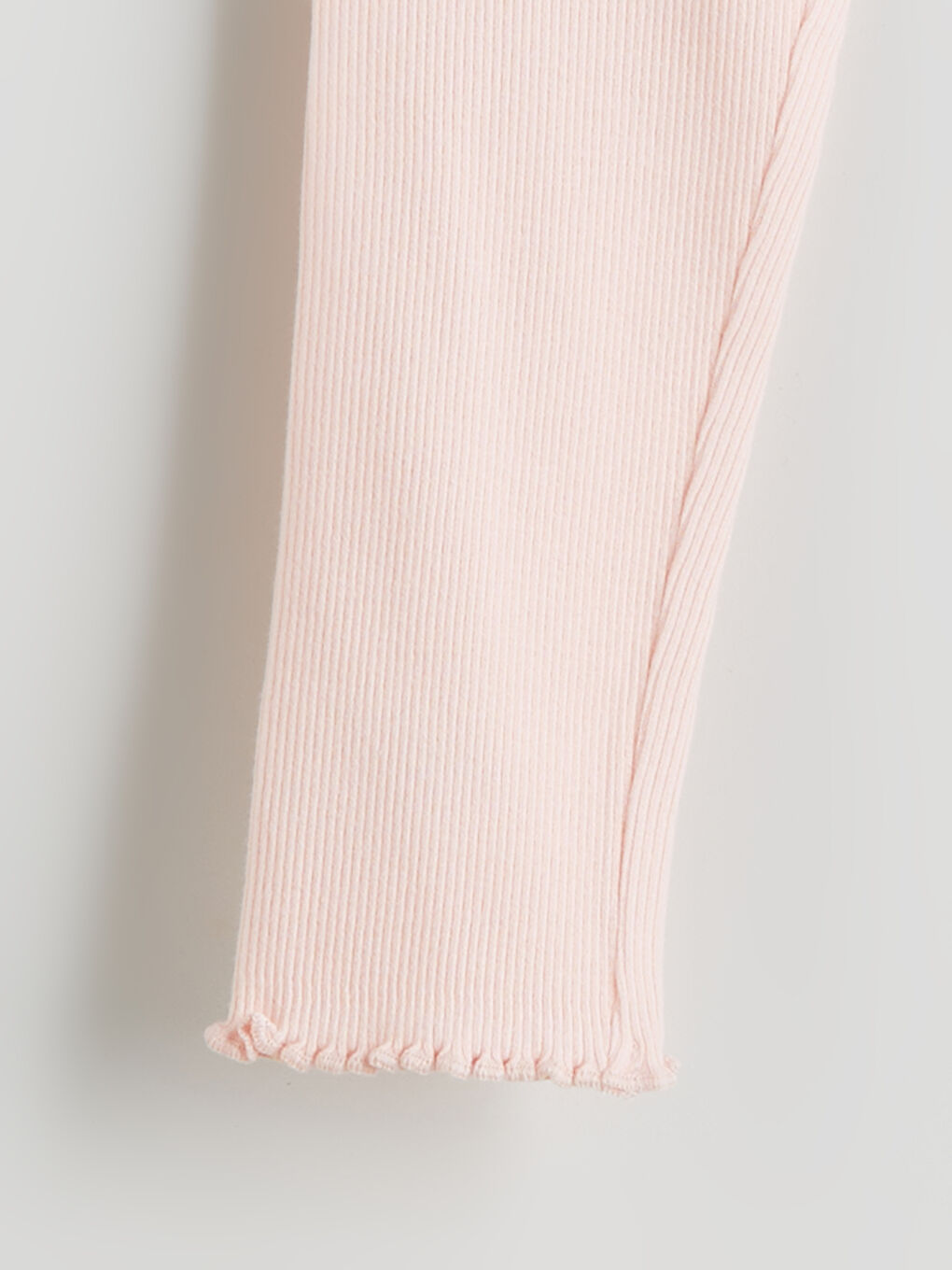 Pembe Beli Lastikli Kız Bebek Tayt-1