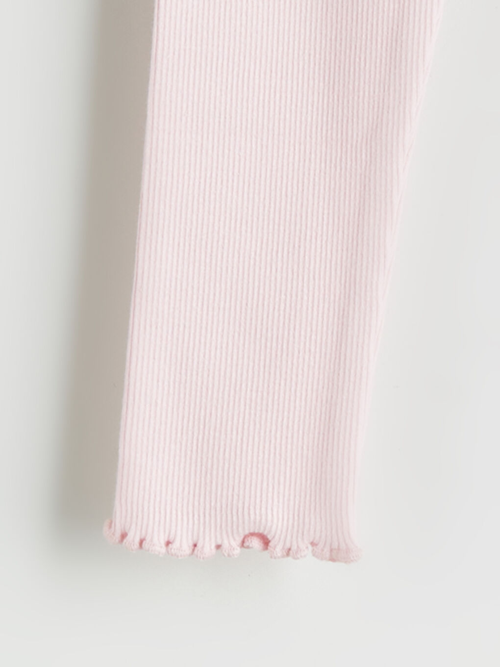 Pembe Beli Lastikli Kız Bebek Tayt-1