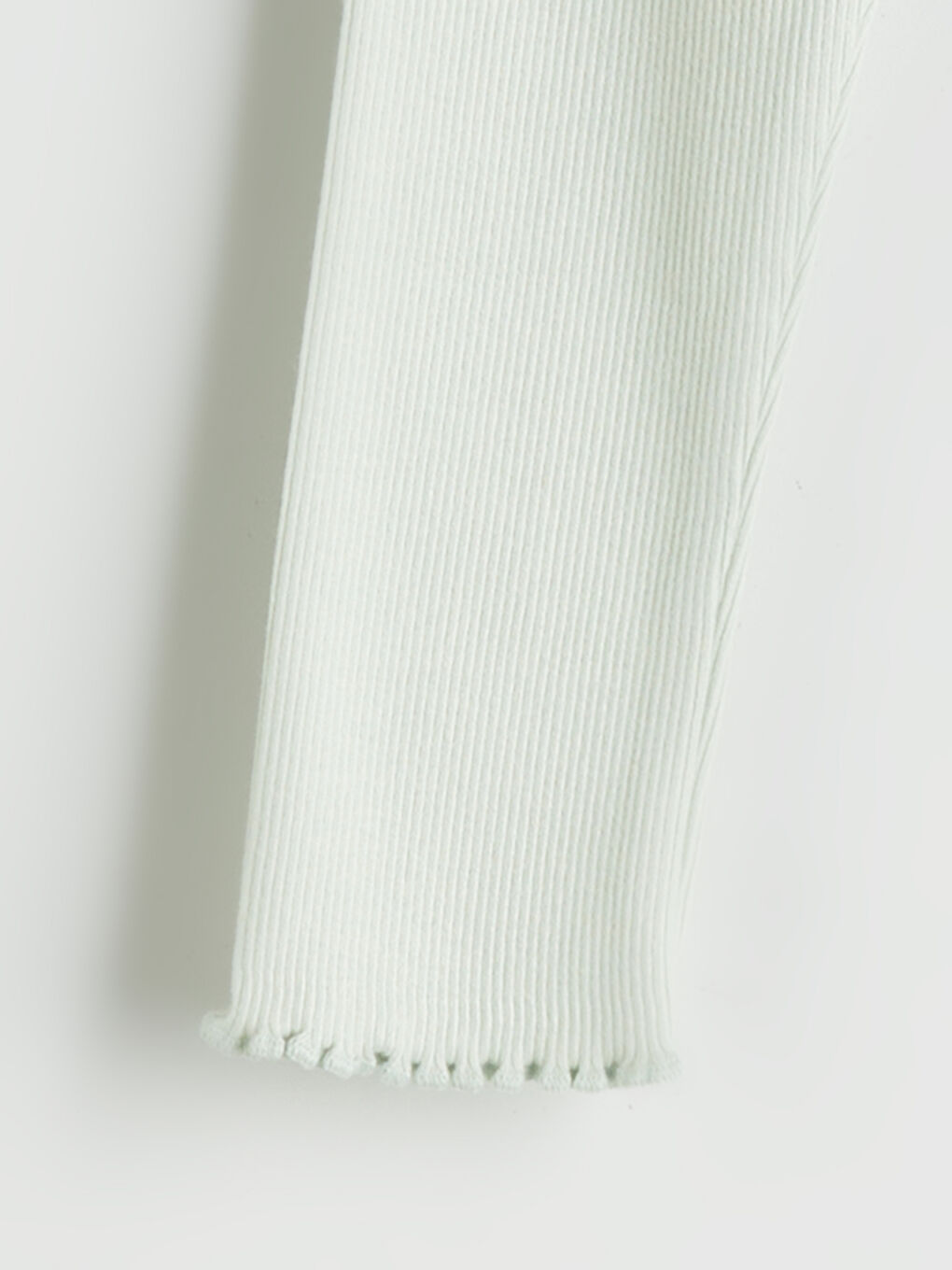 Yeşil Beli Lastikli Kız Bebek Kaşkorse Tayt-1