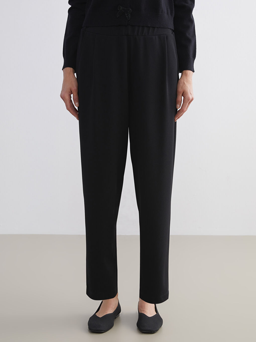 Elasticated Waist Women's Trousers-1
