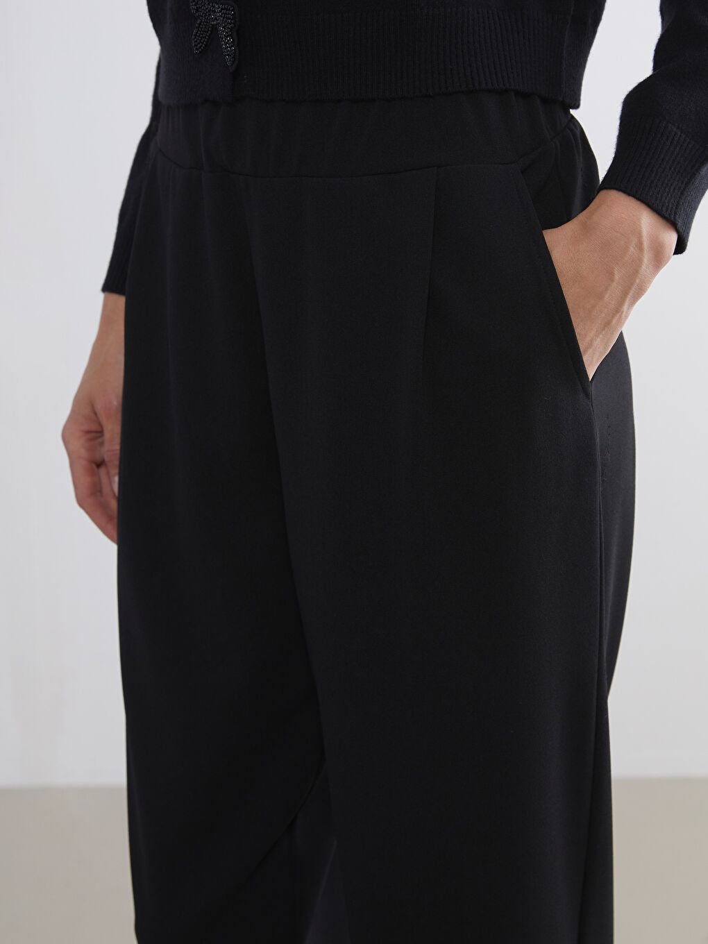 Elasticated Waist Women's Trousers-2