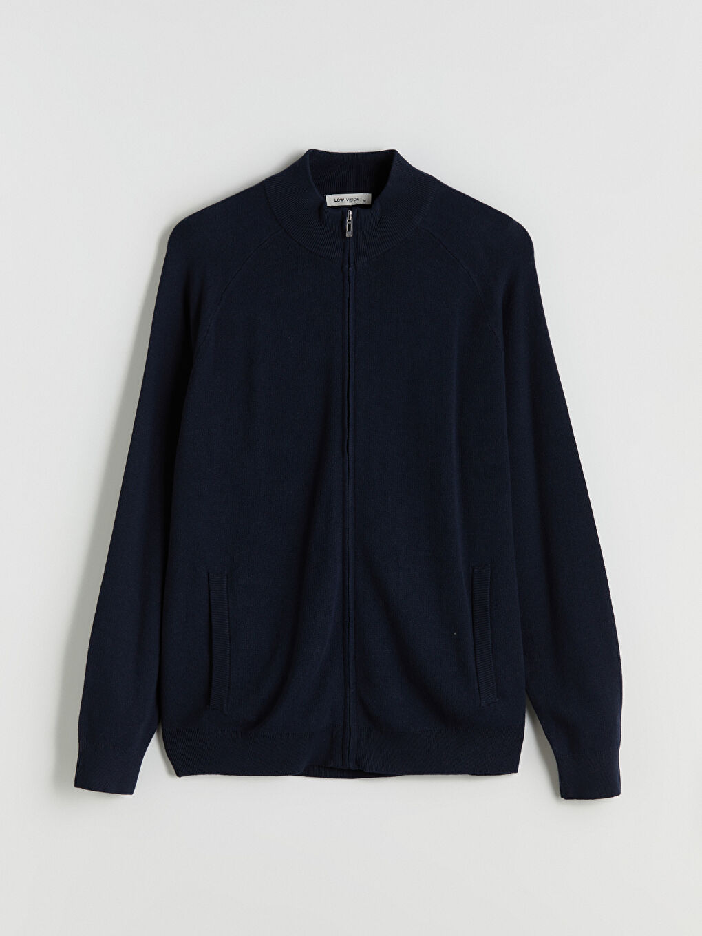 Regular Fit Funnel Neck Men's Knit Cardigan-4