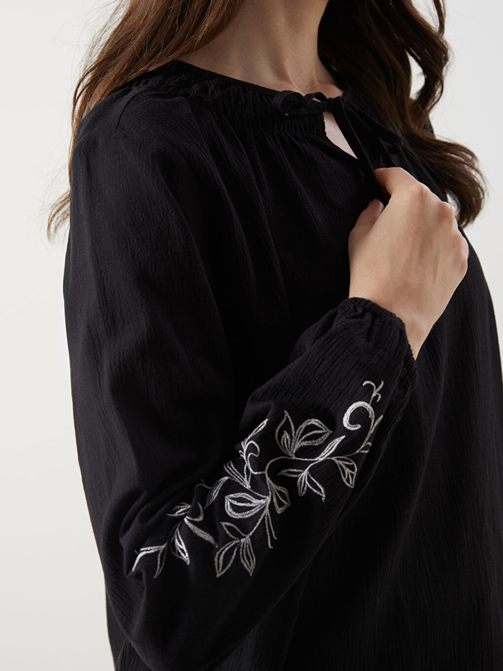 LCW Grace Woman BLACK Blouse -W58269Z8-CVL