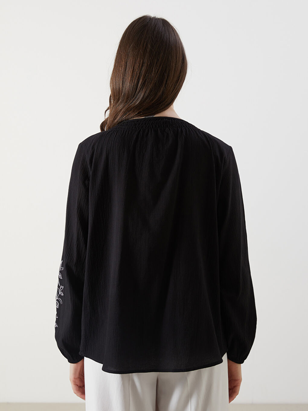 LCW Grace Woman BLACK Blouse -W58269Z8-CVL
