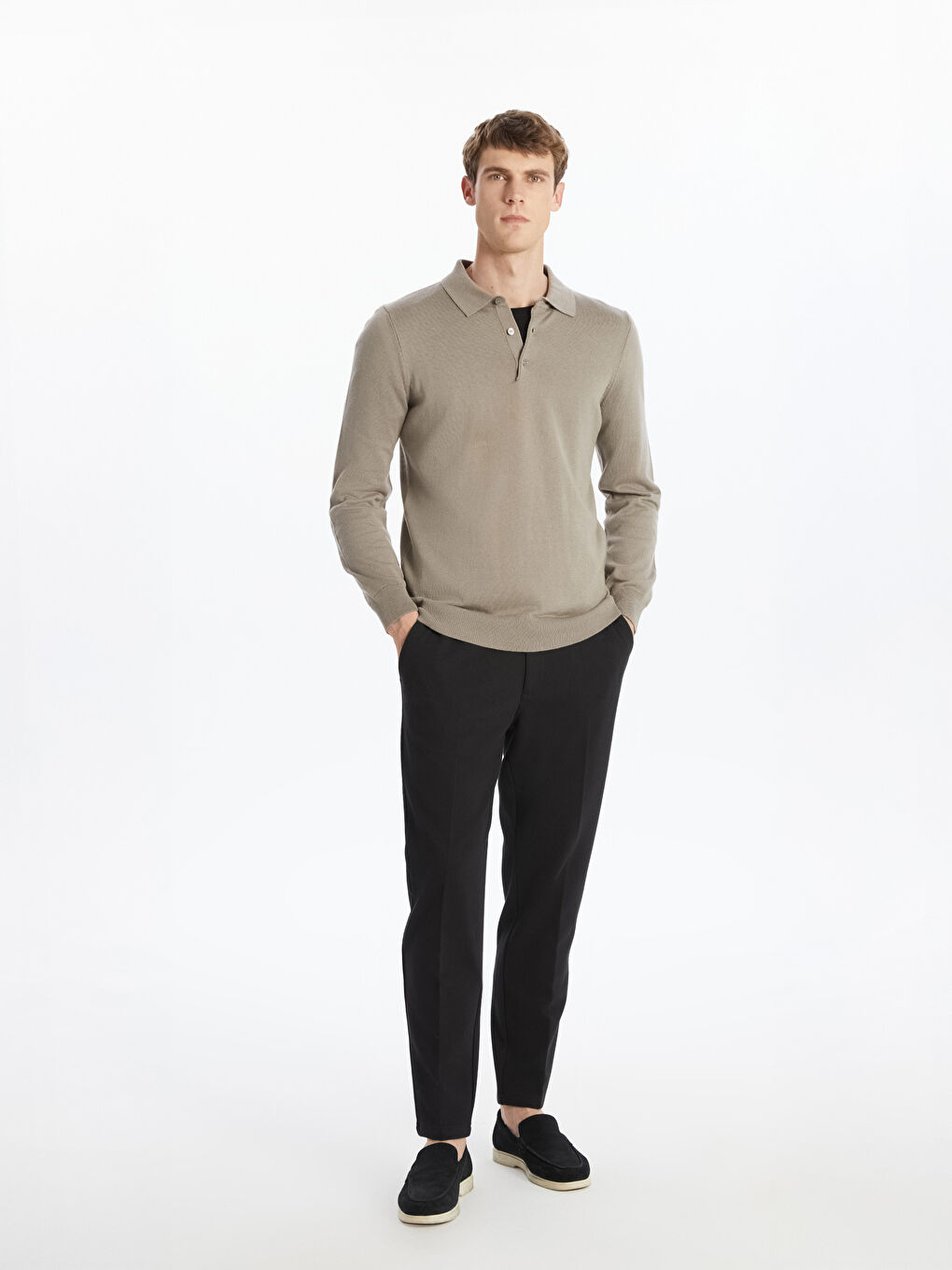 SOUTHBLUE Polo Neck Men's Knitwear Sweater -W58270Z8-PSD