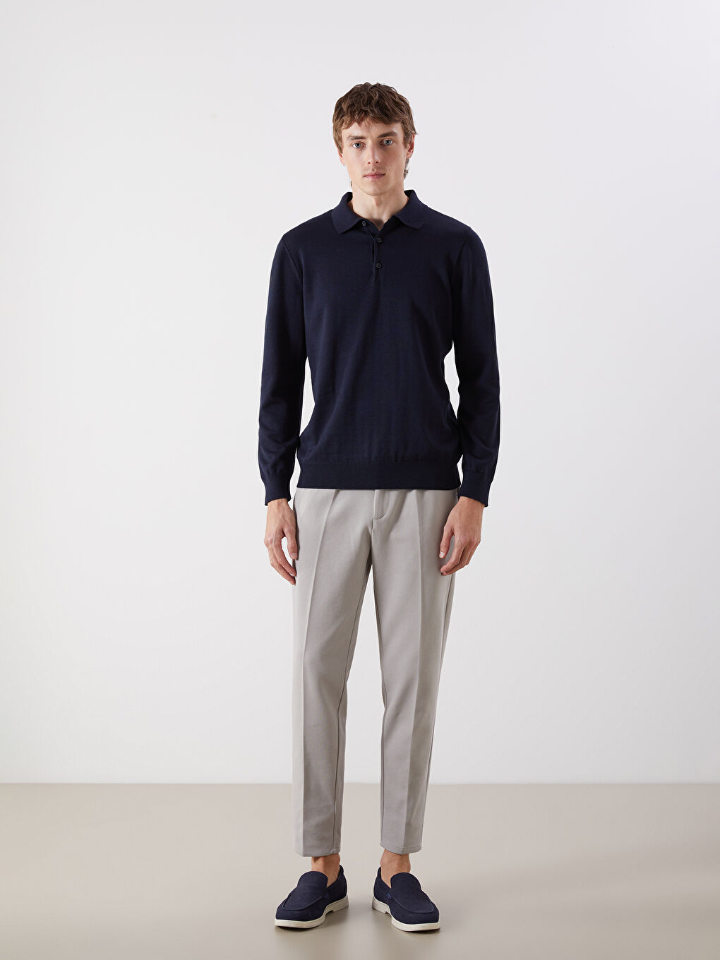 SOUTHBLUE Polo Neck Men's Knitwear Sweater -W58270Z8-RFH
