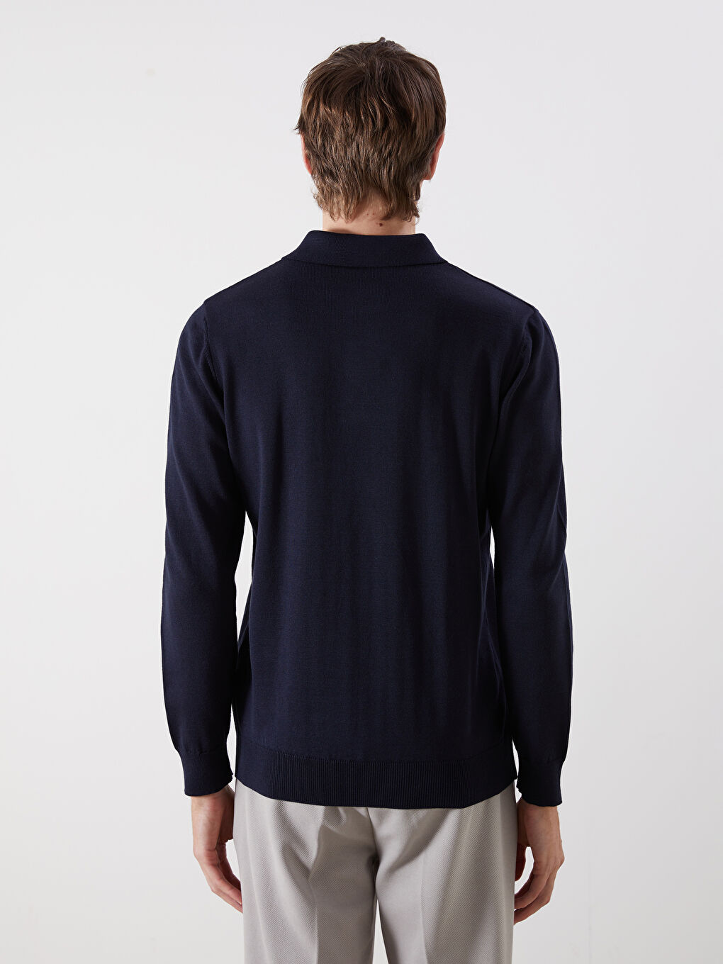 SOUTHBLUE Polo Neck Men's Knitwear Sweater -W58270Z8-RFH