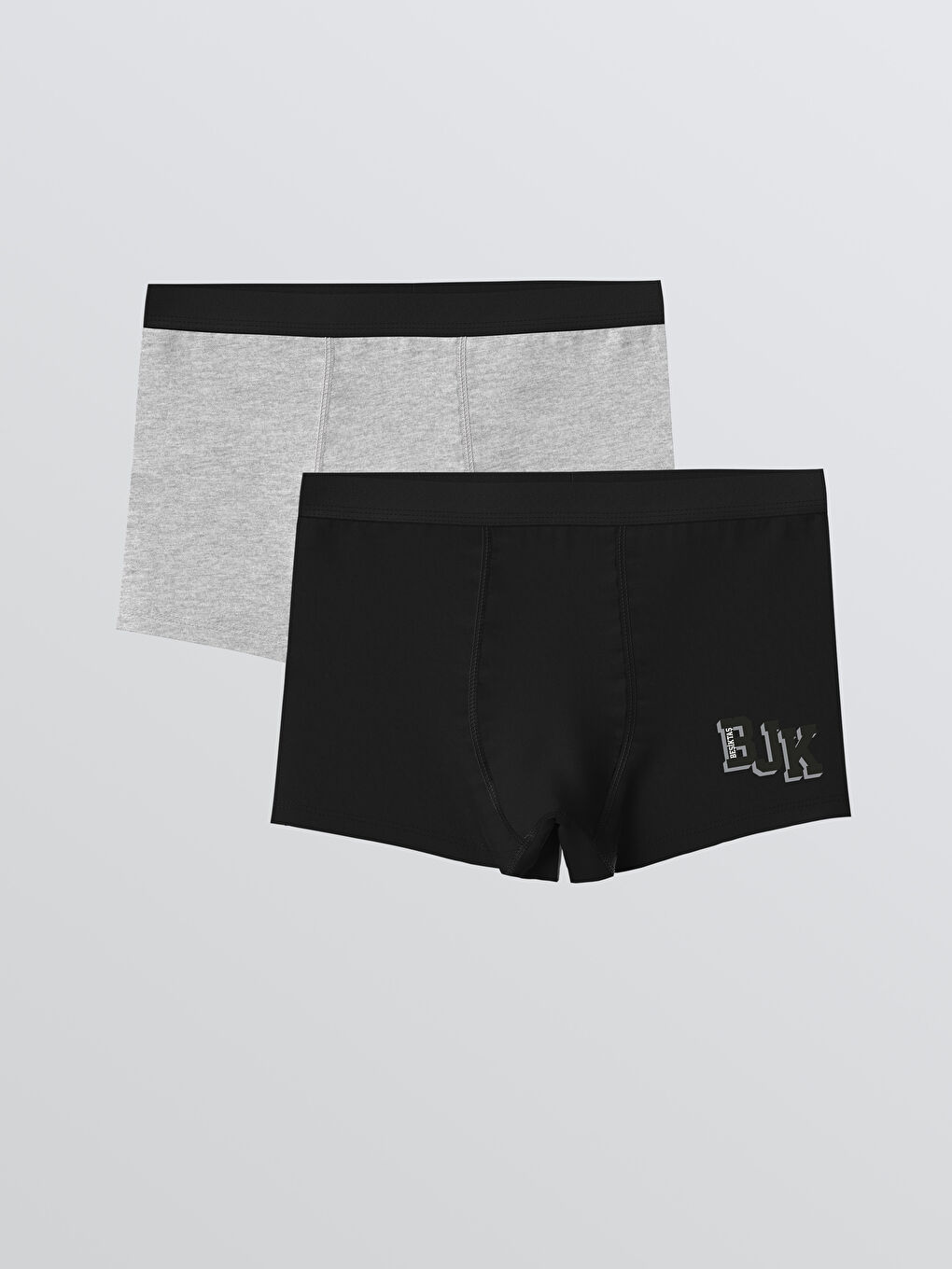 Siyah Beşiktaş Baskılı Erkek Çocuk Boxer 2'li