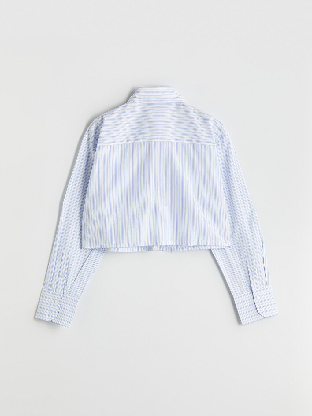 XSIDE Striped Crop Poplin Women's Shirt -W58277Z8-LEP