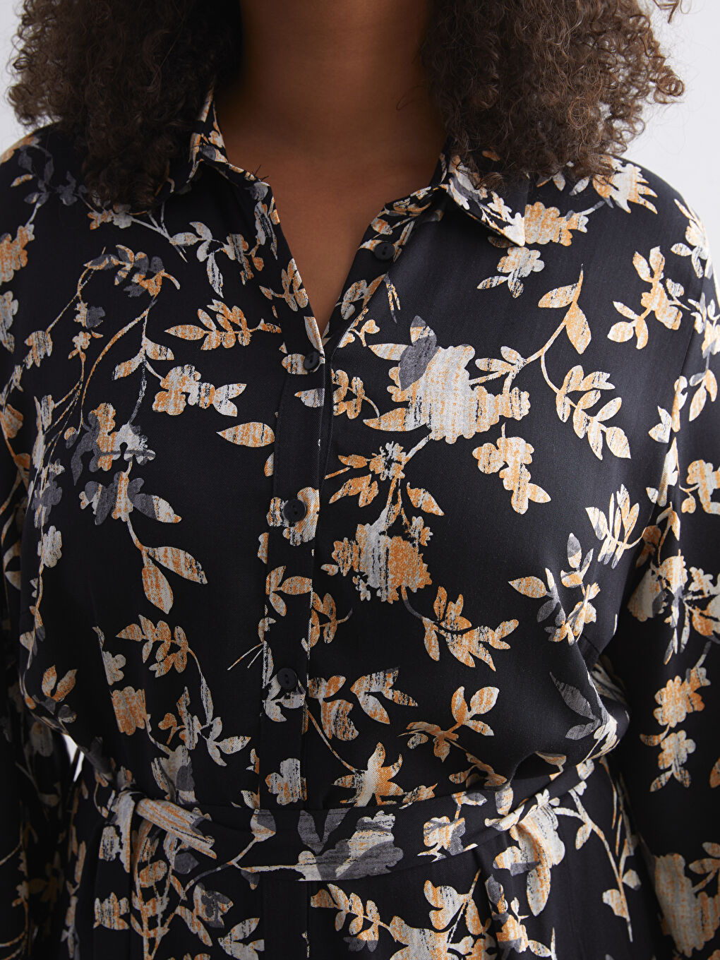 Patterned Shirt Dress-6