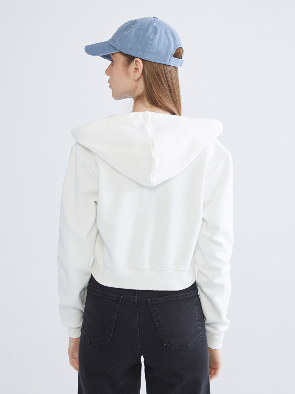 XSIDE Woman ECRU Zip-Up Sweatshirt -W58299Z8-R9J