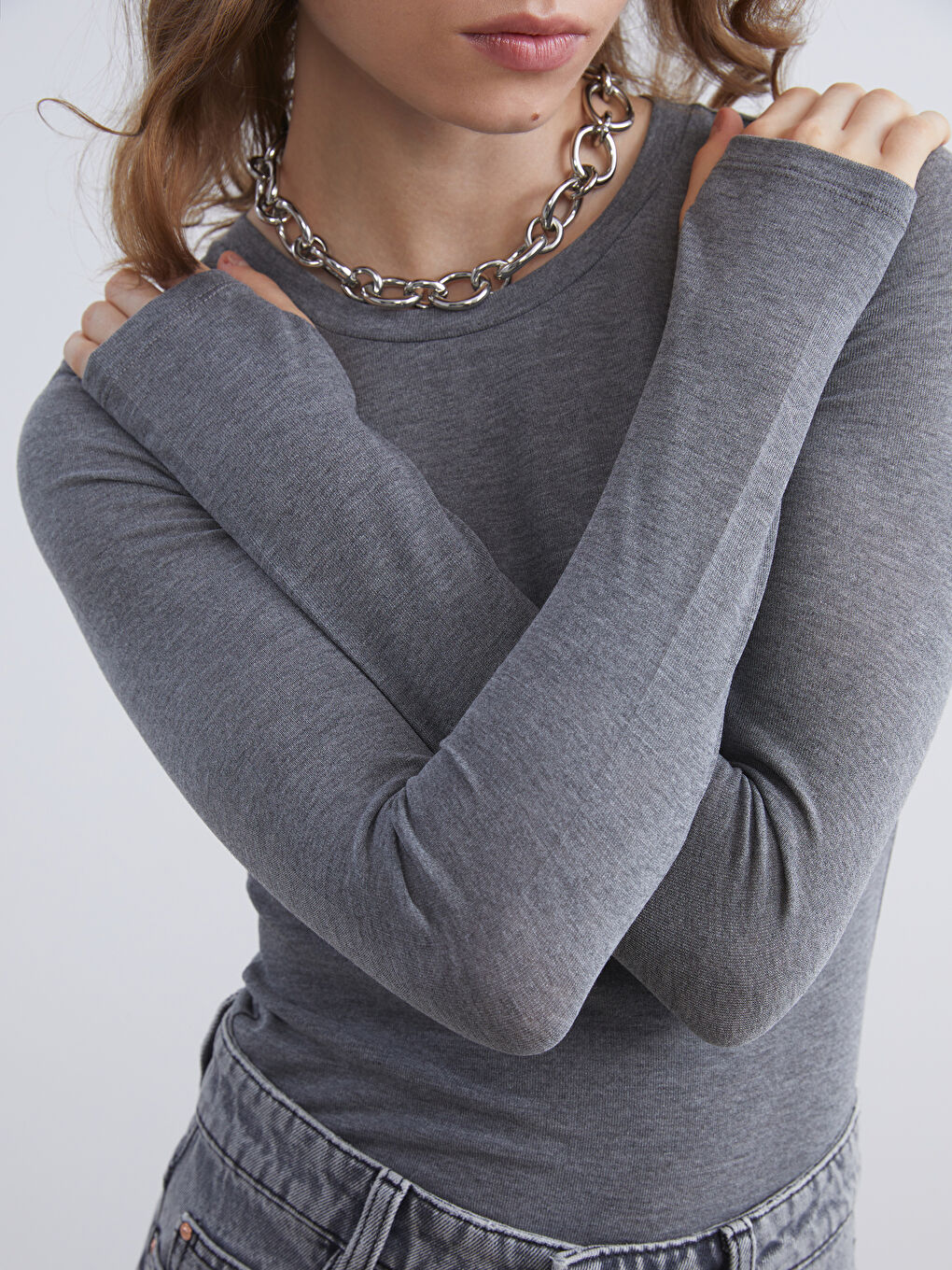 XSIDE Crew Neck Women's Bodysuit -W58302Z8-D5D