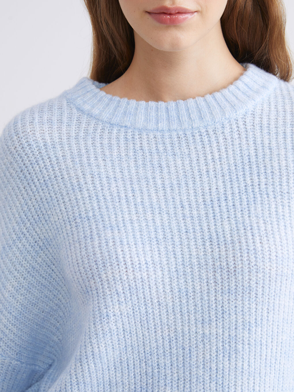 Crew Neck Oversize Women's Knitwear Sweater-2