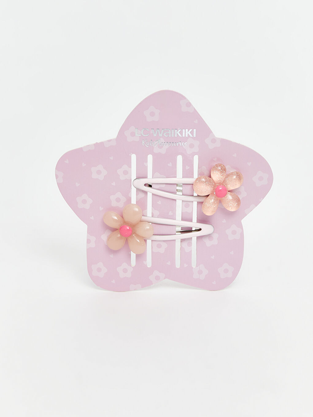 Karışık Çiçek Figürlü Kız Çocuk Toka Seti 2'li