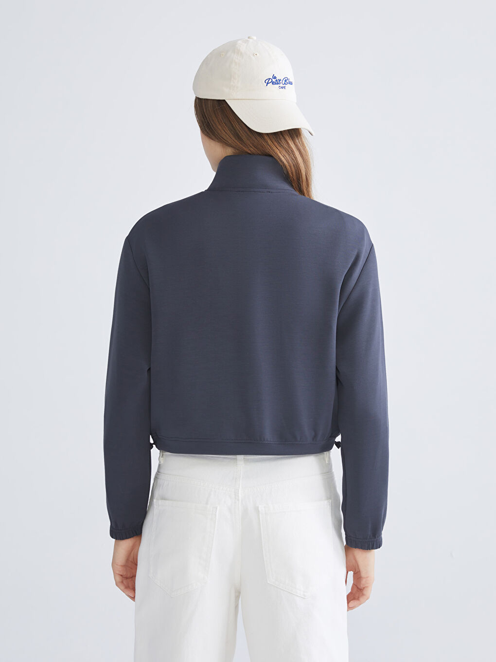 Funnel Neck Women's Sweatshirt-3