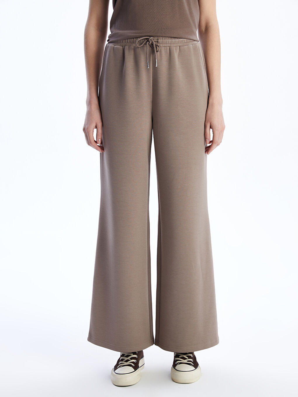 XSIDE Elasticated Waist Straight Leg Women's Sweatpants -W58401Z8-D7V