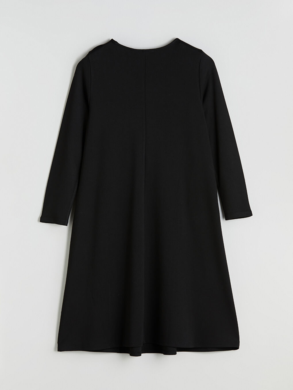 Crew Neck A-Line Dress-5