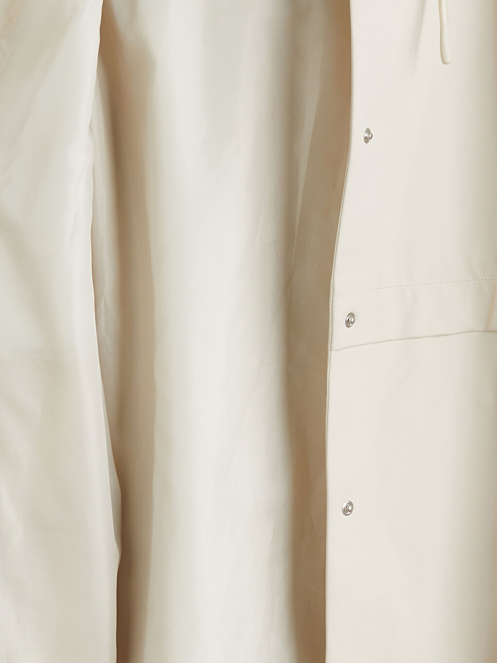 Bej Kapüşonlu Kadın Yağmurluk-6