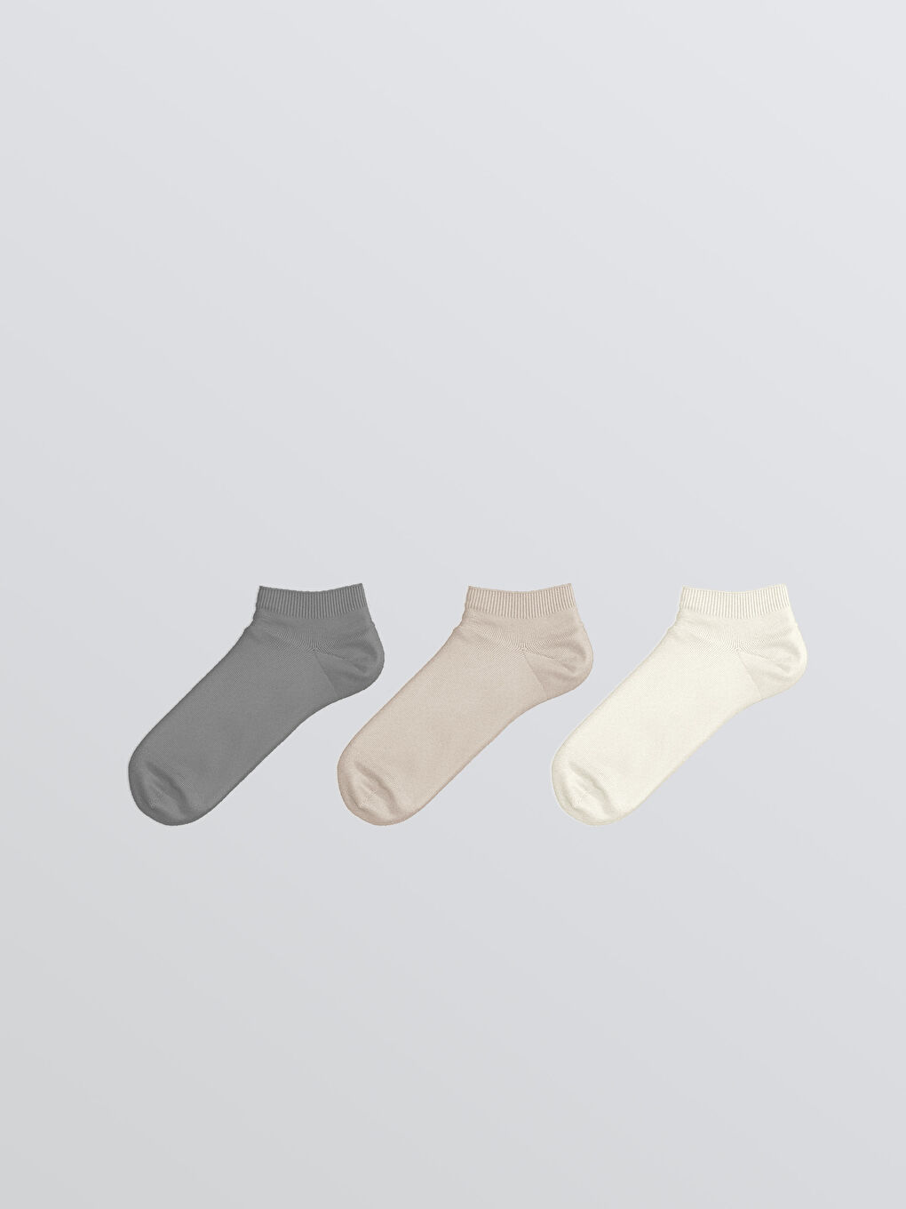 LCW DREAM Women's Plain Trainer Socks 3-pack -W58432Z8-FDU