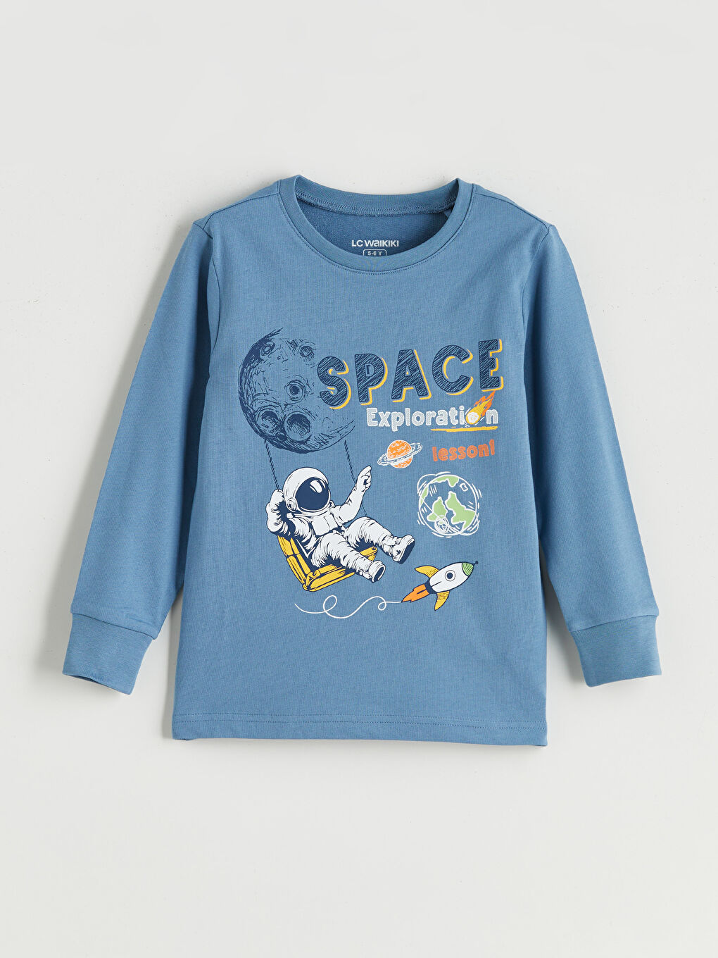 Crew Neck Boys' Pyjama Set-1