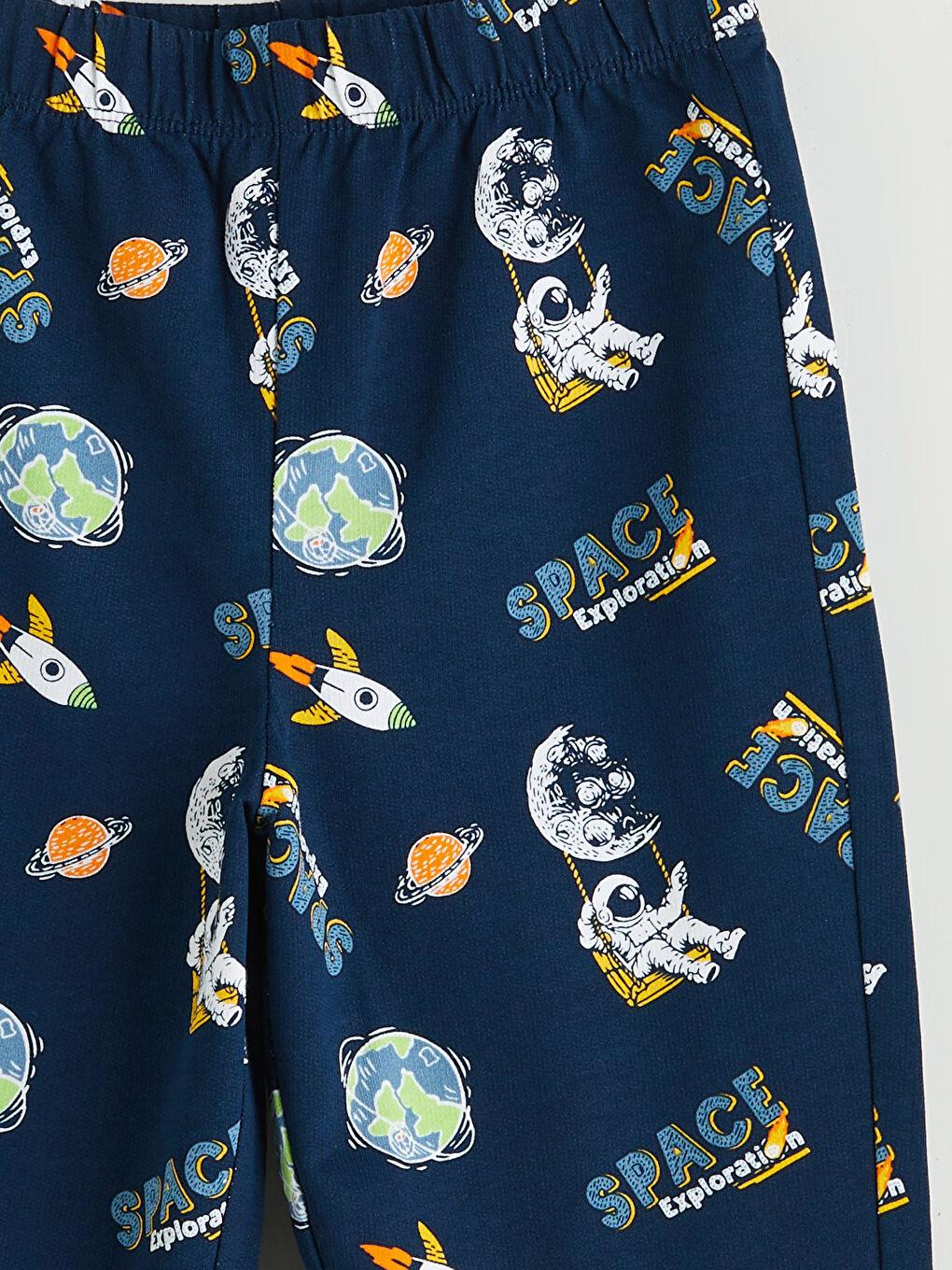 Crew Neck Boys' Pyjama Set-6