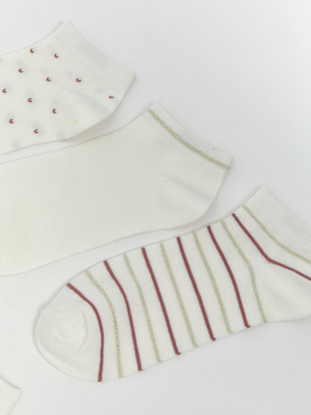 LCW DREAM Patterned Women's Trainer Socks 5 Pack -W58440Z8-FDU
